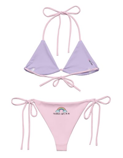 Sounds Gay, I’m In LGBT Pride Recycled String Bikini