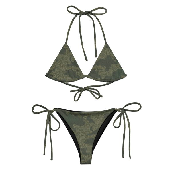 Fight For Your Rights Feminist Camo Recycled String Bikini