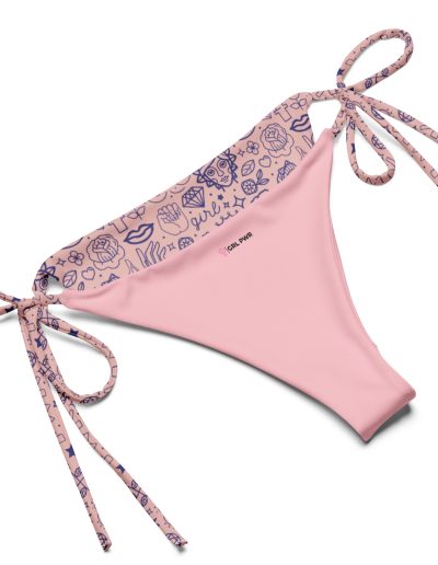 Girls Rule Feminist Recycled String Bikini