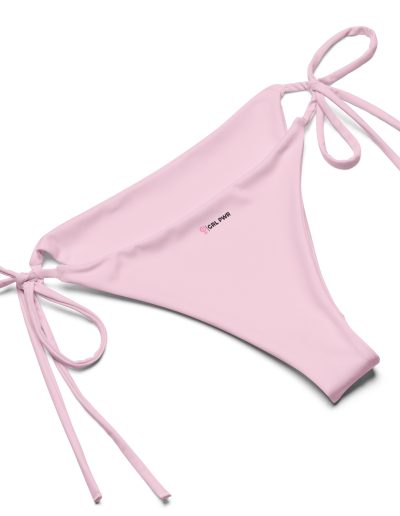 GRL PWR Feminist Pink Recycled String Bikini