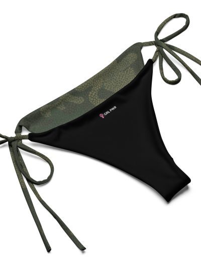 Fight For Your Rights Feminist Camo Recycled String Bikini