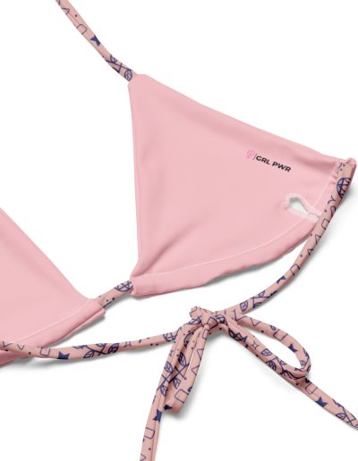 Girls Rule Feminist Recycled String Bikini