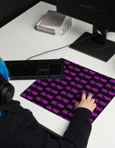 GRL PWR Purple Neon/Black Gaming Mouse Pad