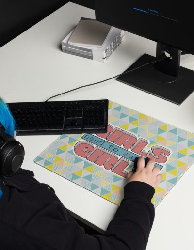 Girls Need To Support Girls Feminist Gaming Mouse Pad