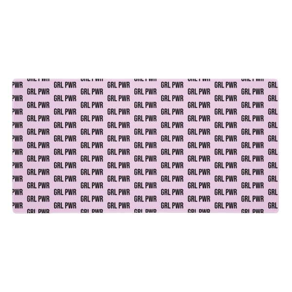 GRL PWR Feminist Pink Gaming Mouse Pad