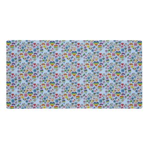 LGBT Pride Cute Icons Gaming Mouse Pad