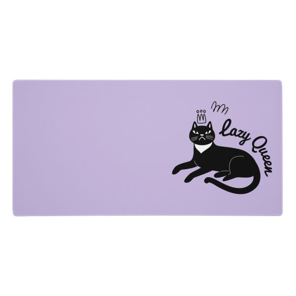 Lazy Cat Queen Feminist Gaming Mouse Pad