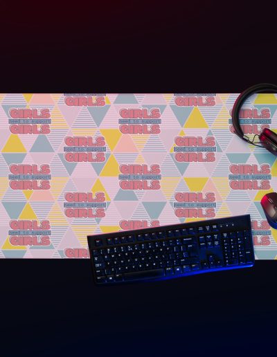 Girls Need To Support Girls Feminist Gaming Mouse Pad