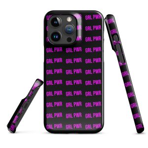 GRL PWR Purple Neon/Black Snap case for iPhone®