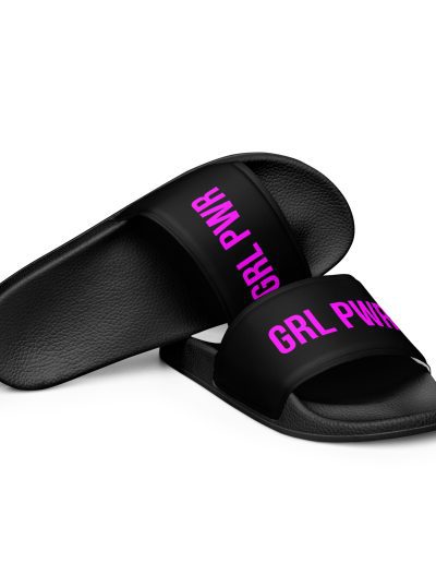 GRL PWR Neon Feminist Slides