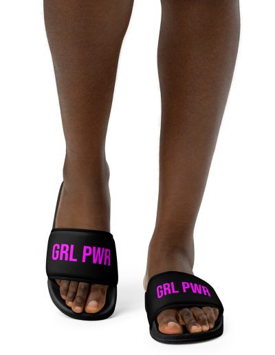 GRL PWR Neon Feminist Slides