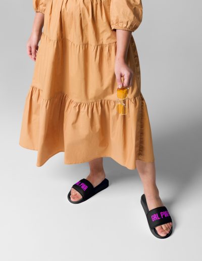 GRL PWR Neon Feminist Slides