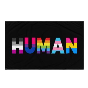 HUMAN LGBT Rainbow Flag