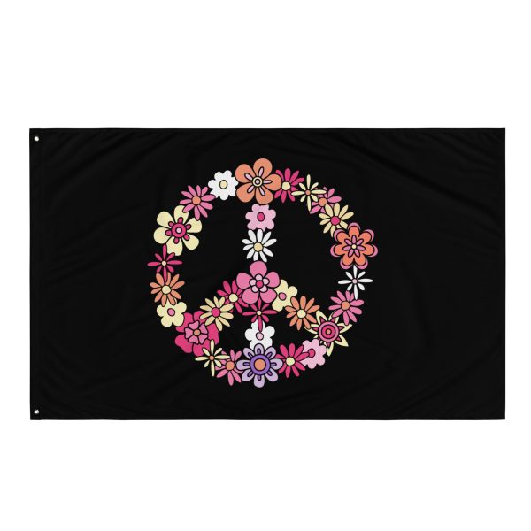 Flower Power Peace Flag