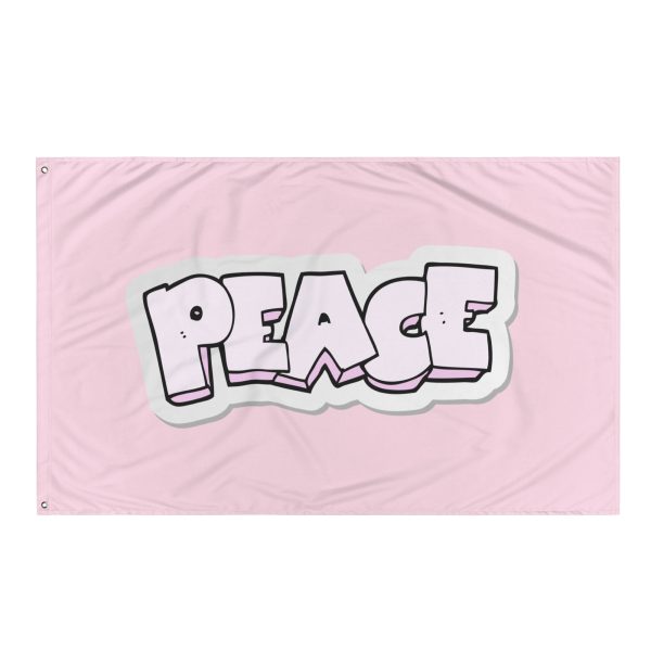 PEACE Graffiti Flag