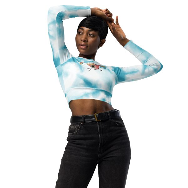 My Choice Feminist Recycled Long-sleeve Crop Top