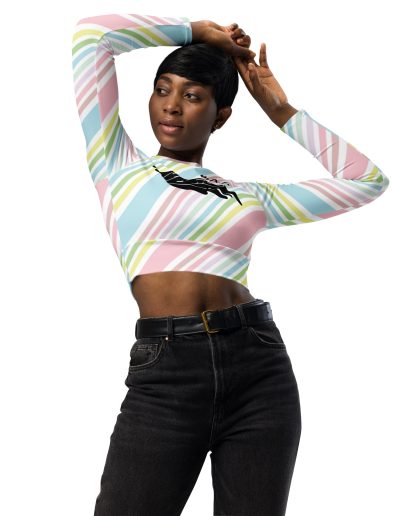 BAD Feminist Recycled Long-sleeve Crop Top