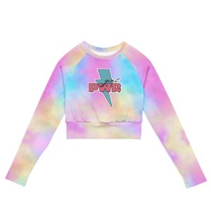 Girl PWR Feminist Recycled Long-sleeve Crop Top