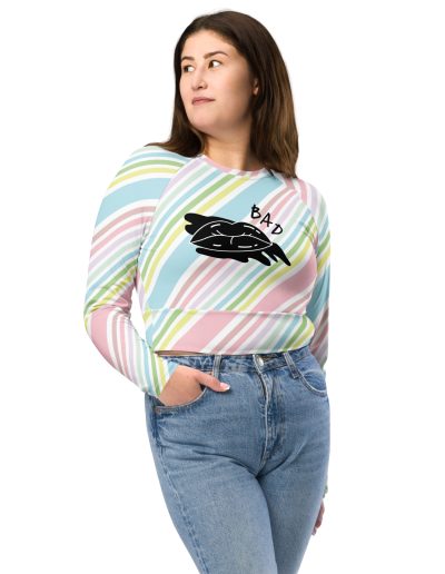 BAD Feminist Recycled Long-sleeve Crop Top