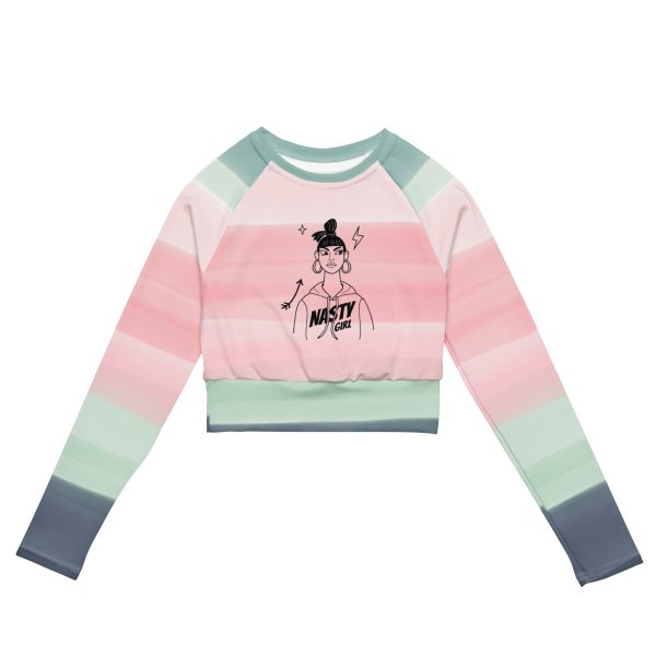 Nasty Girl Feminist Recycled Long-sleeve Crop Top