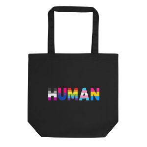 HUMAN LGBT Rainbow Organic Tote Bag