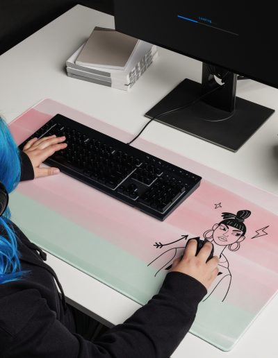 Nasty Girl Feminist Gaming Mouse Pad