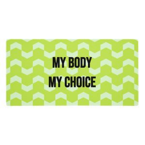 MY BODY MY CHOICE Feminist Gaming Mouse Pad