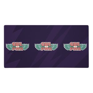 GRL PWR Wings Feminist Gaming Mouse Pad