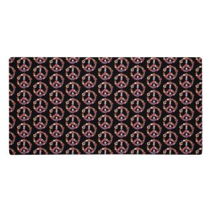 Flower Power Peace Gaming Mouse Pad