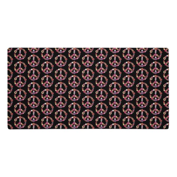 Flower Power Peace Gaming Mouse Pad