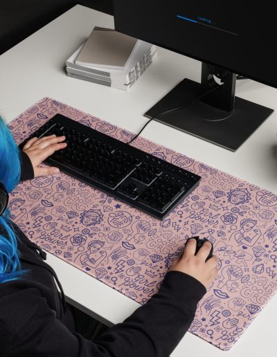 Girls Rule Feminist Gaming Mouse Pad