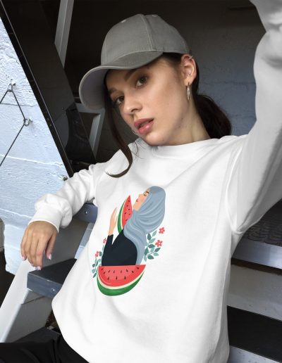 Praying for Palestine Watermelon Sweatshirt