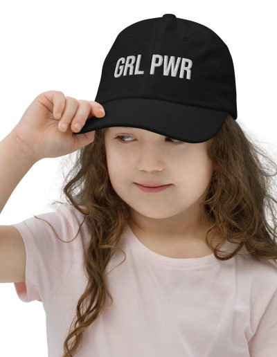 GRL PWR Feminist Kids Baseball Cap