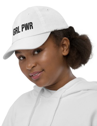 GRL PWR Feminist Kids Baseball Cap