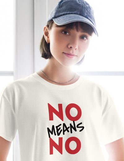 NO MEANS NO Feminist Crop Top